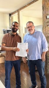 Encontro institucional com o vereador Jean, em Iguatama.