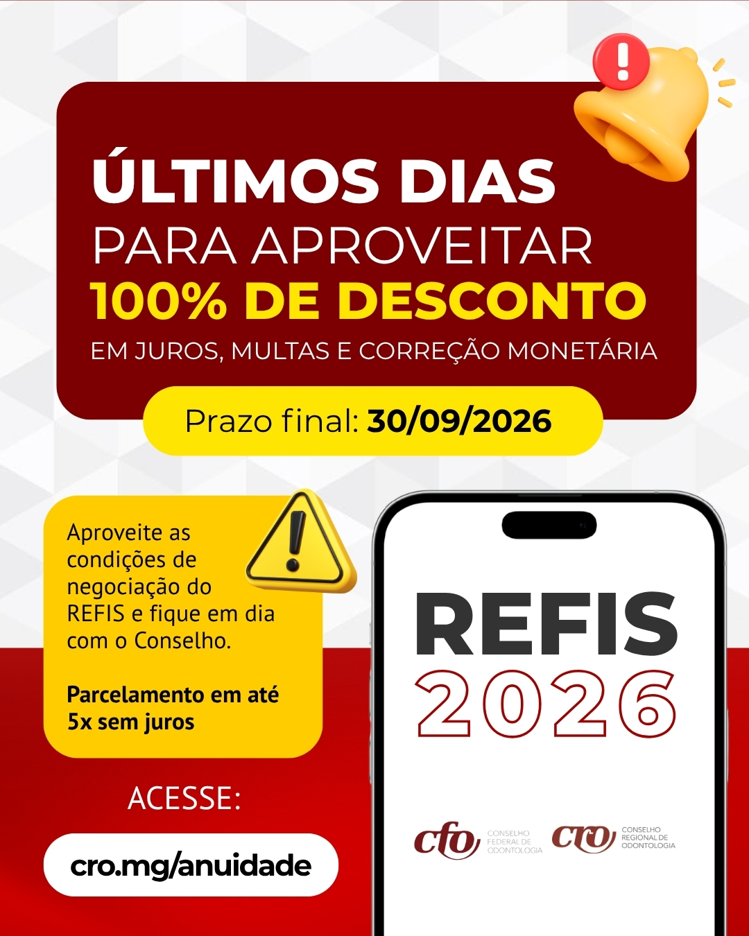 Prazo para desconto anuidade